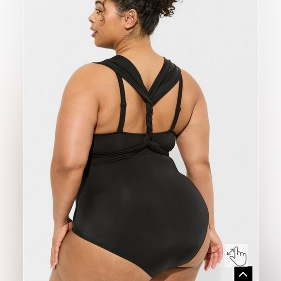 NWT Torrid Wireless Multi Way Bust Tie One Piece Swimsuit - Picture 4 of 12
